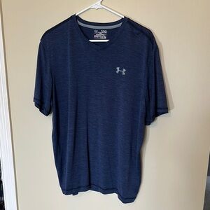 Under Armour Men's Blue V-Neck Shirt